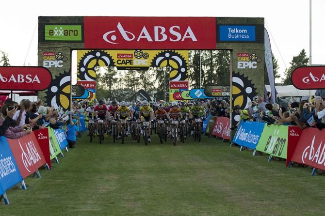 The start of stage 1 of the Cape Epic