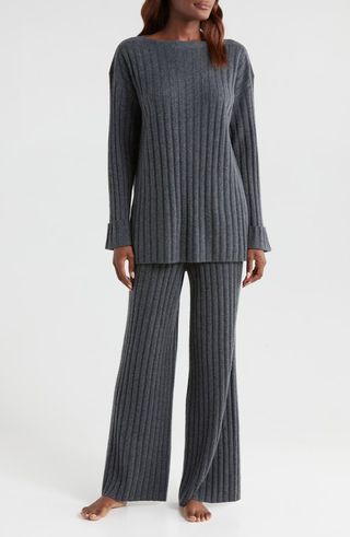 Ribbed Cashmere Lounge Set