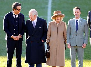 Ryan Reynolds, King Charles, Queen Camilla and Rob McElhenney