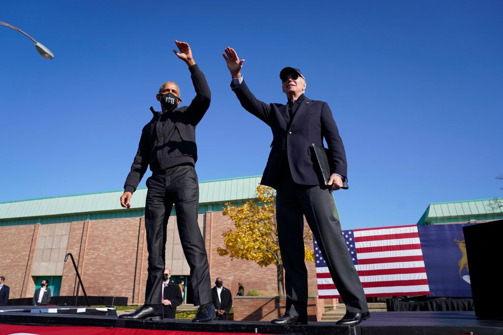 Barack Obama and Joe Biden.