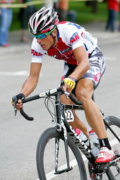 Aaron Olson (KFAN Composite Team) spent a couple laps solo.