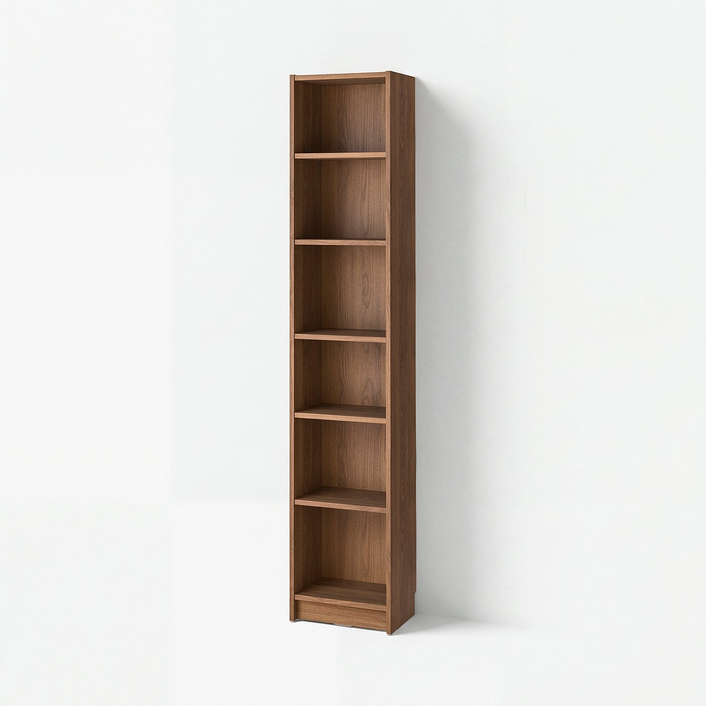Billy Bookcase - Brown Walnut Effect 15 3/4x11x79 1/2 "