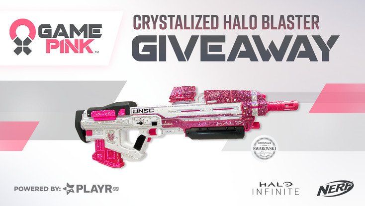 Swarovski Crystallized Halo Nerf Blaster