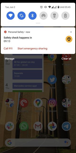 Personal Safety app