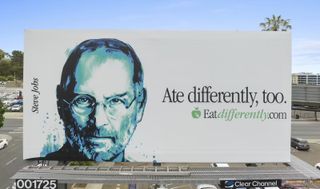 Steve Jobs poster for Eat Differently