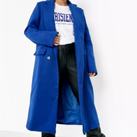 DOUBLE BREASTED WOOL LOOK COAT - £25 at boohoo