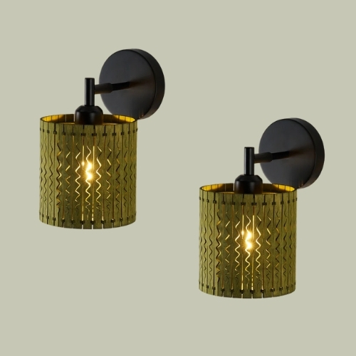 Blue Elephant, Boho Farmhouse Wooden Armed Sconce