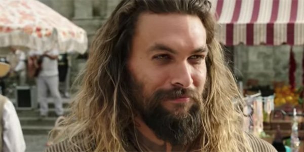 Aquaman trailer screenshot of Jason Momoa in Italy