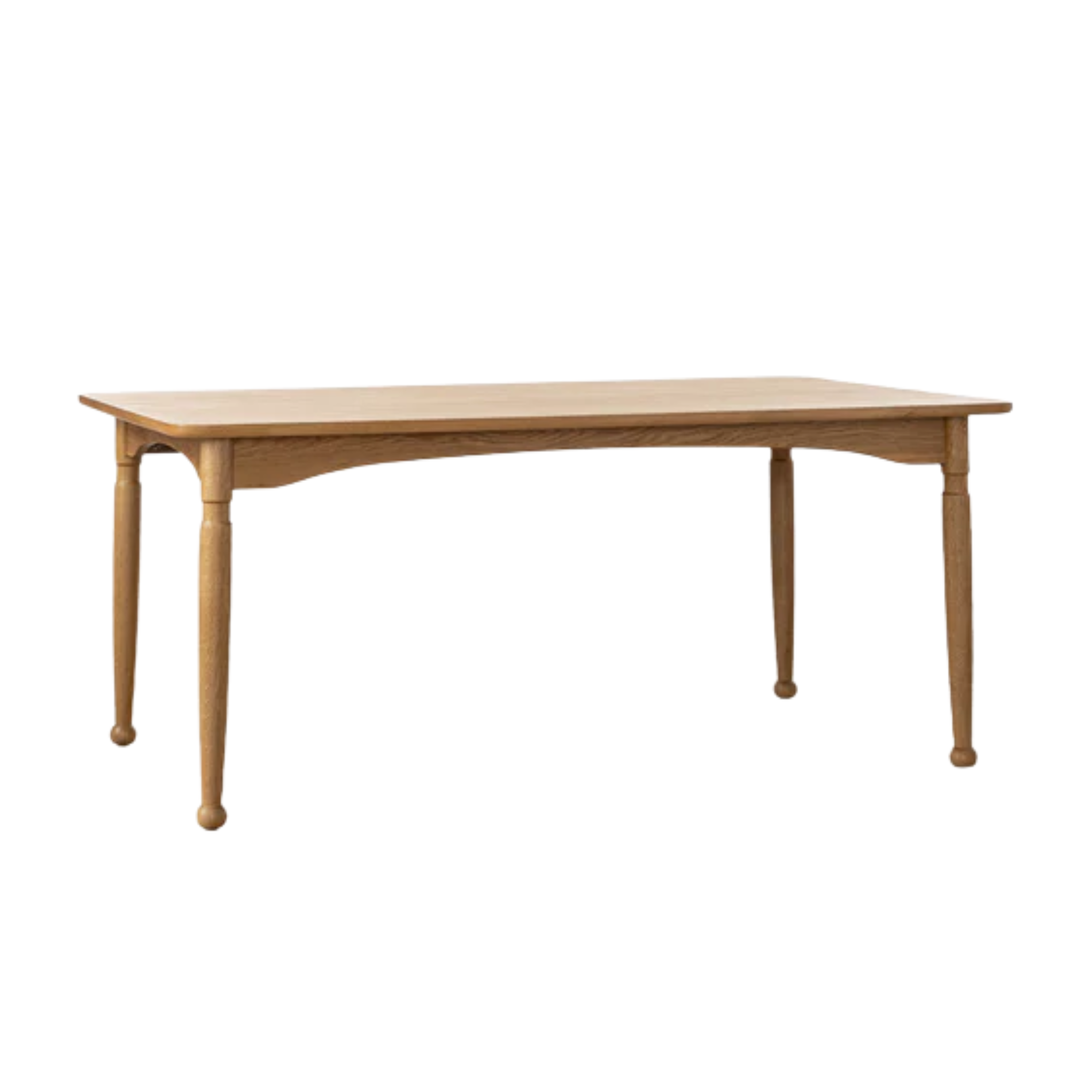 a rectangular wooden table