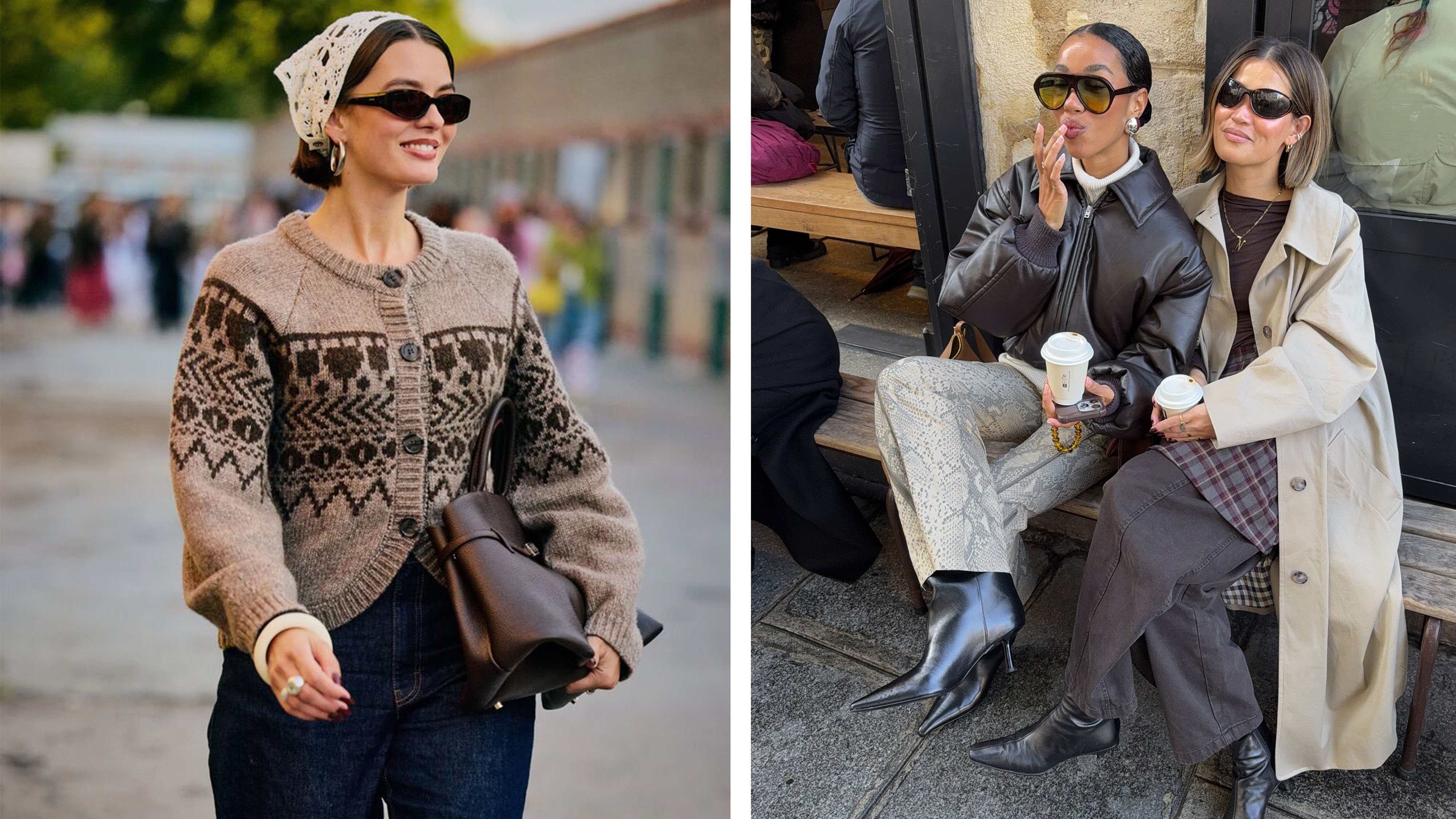 Women in cozy fall outfits