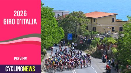 The peloton racing at the Giro d'Italia