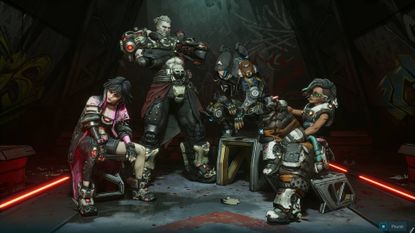 Borderlands 4 character selection screen