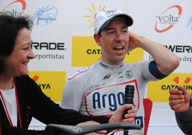 Francois Parisien at a press conference