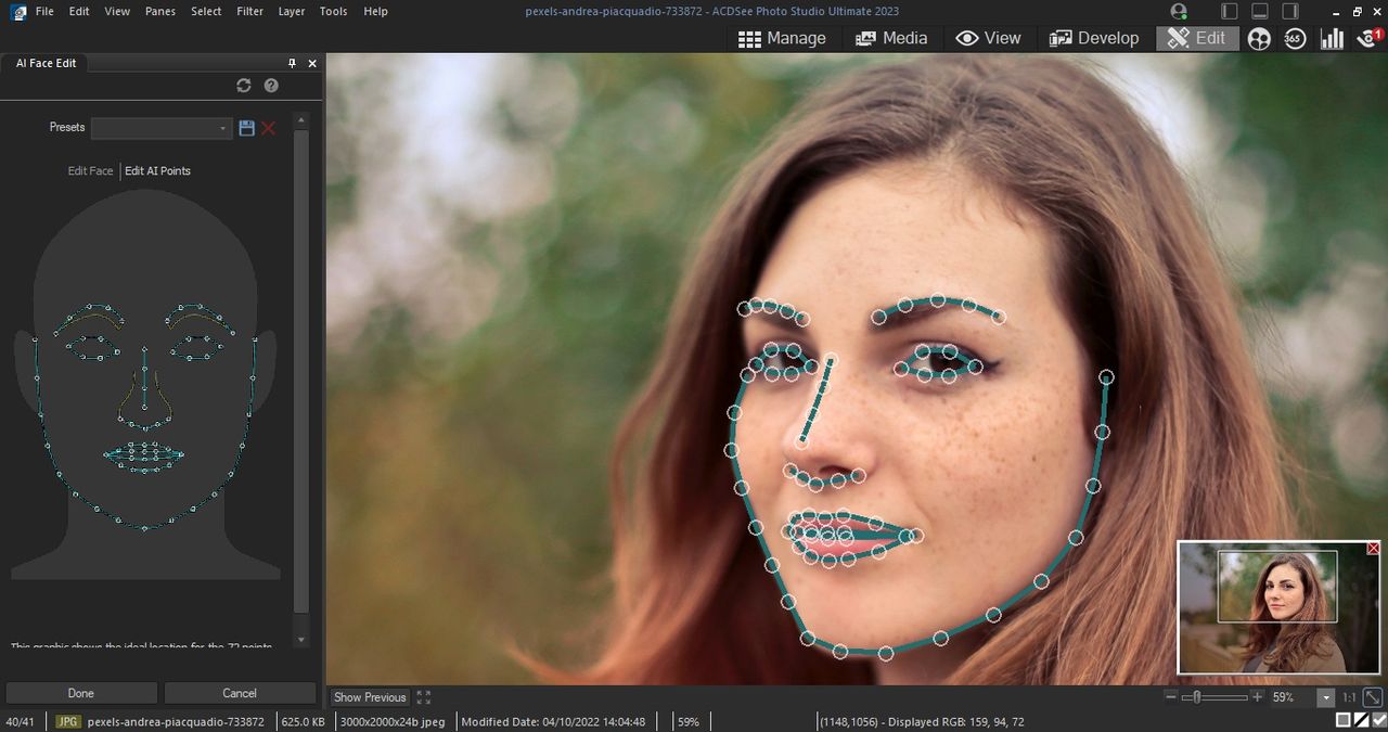 Screenshot of photo editor Photo Studio Ultimate in action