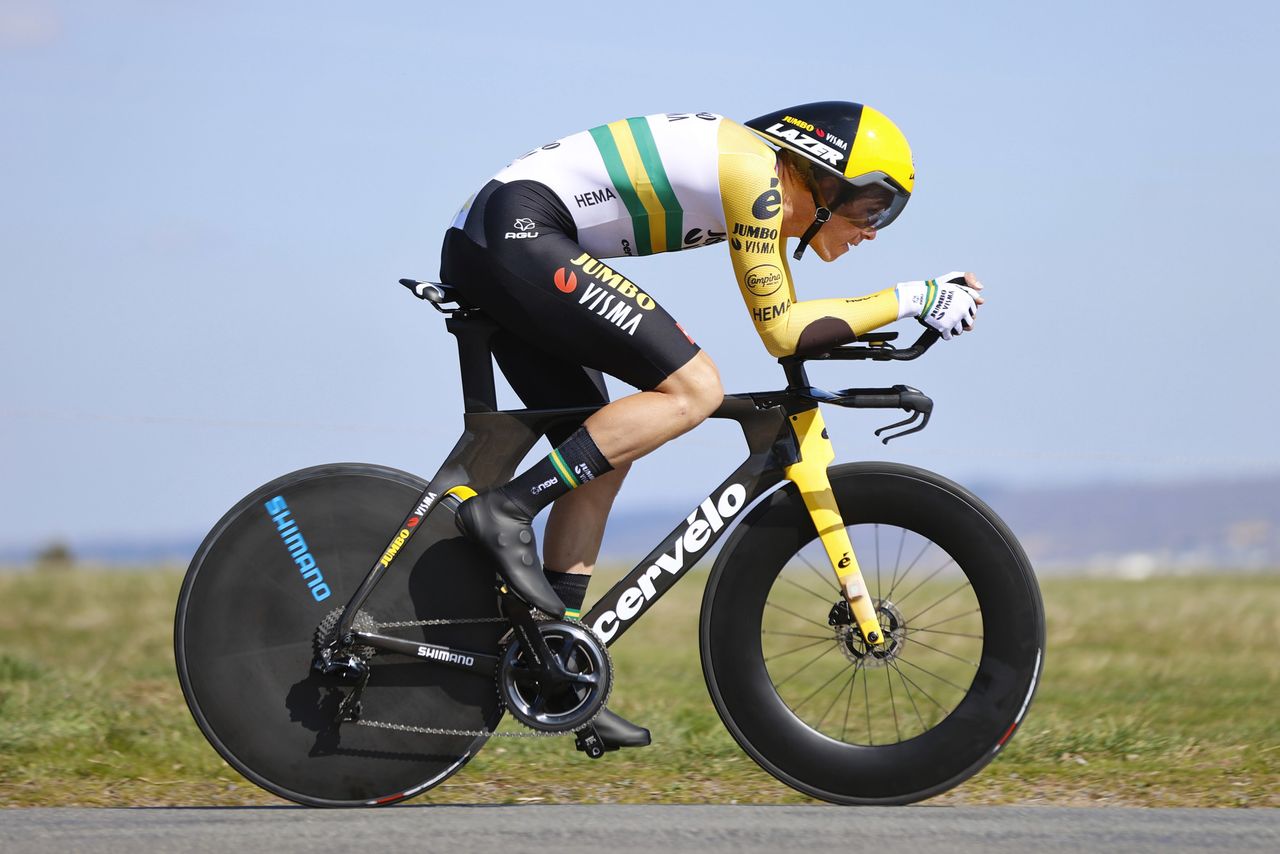 Paris Nice 2022 - 80th Edition - 4th stage Domerat - Montlucon 13,4 km - 09/03/2022 - Rohan Dennis (AUS - Team Jumbo - Visma) - photo Luis Angel Gomez/SprintCyclingAgency&Acirc;&copy;2022