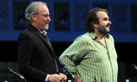 &amp;quot;Hobbit&amp;quot; director Peter Jackson surprised fans when he appeared at the &amp;quot;Adventures of Tintin&amp;quot; panel alongside Steven Spielberg at Comic-Con this weekend.