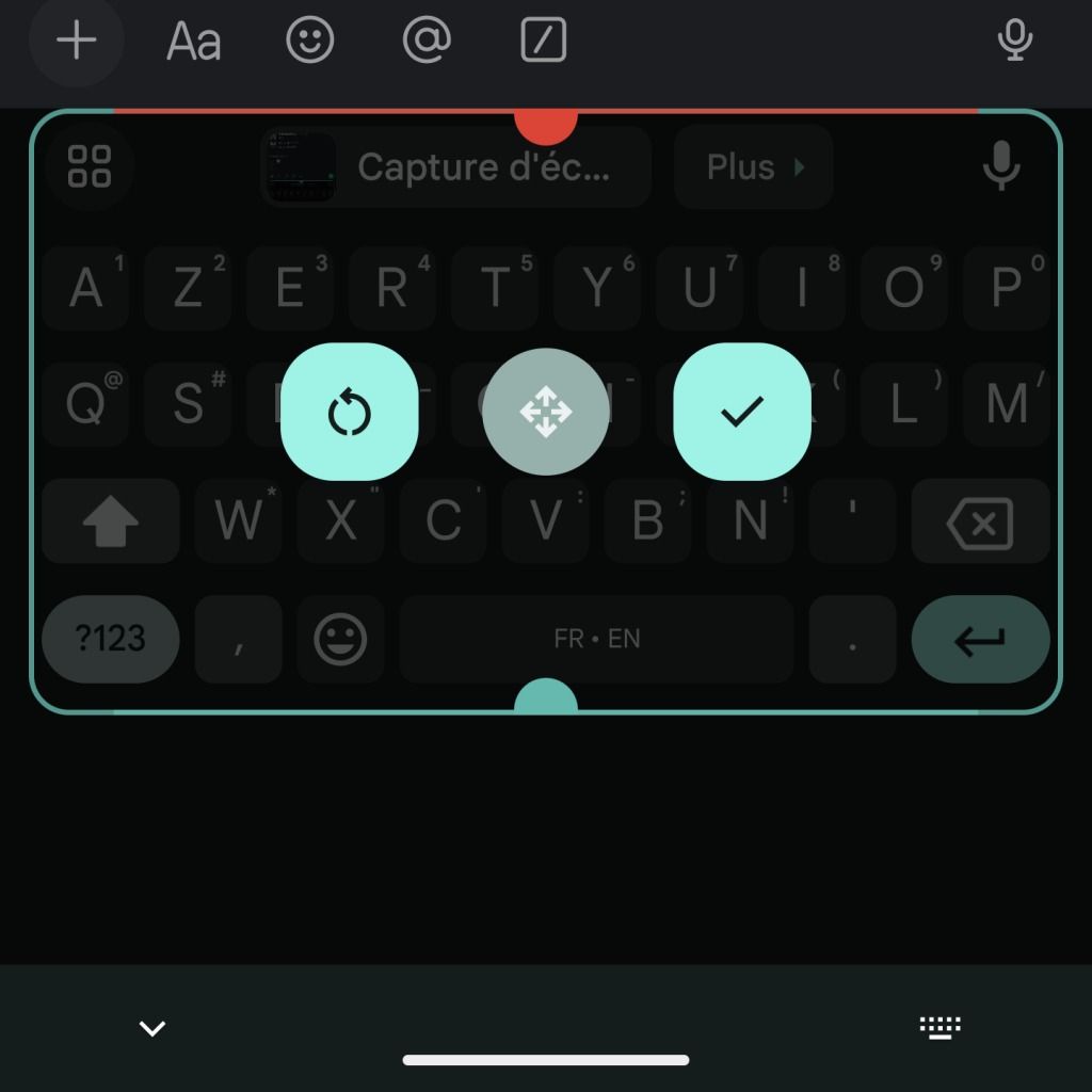 Gboard overflow menu