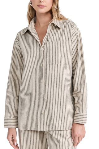 The Linen Stripe Relaxed Shirt