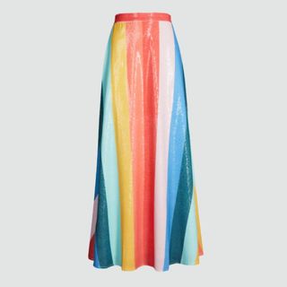 olivia rubin rainbow sequin skirt