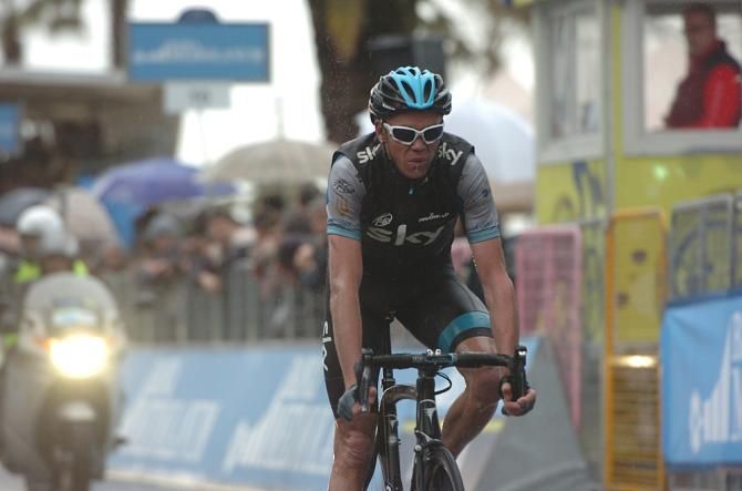 Chris Froome (Sky) lost 50 seconds to Nibali on the day