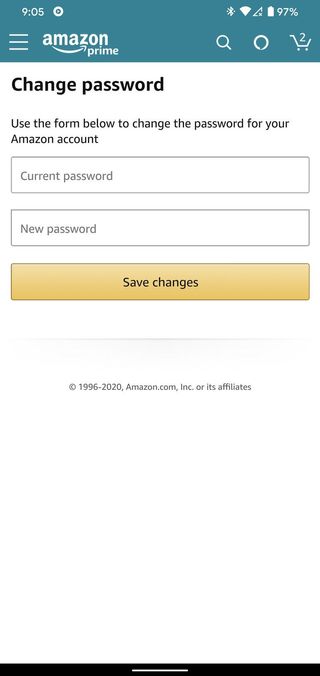 How to change your Amazon password