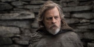 Luke Skywalker looks on in Star Wars: The Last Jedi (2017)