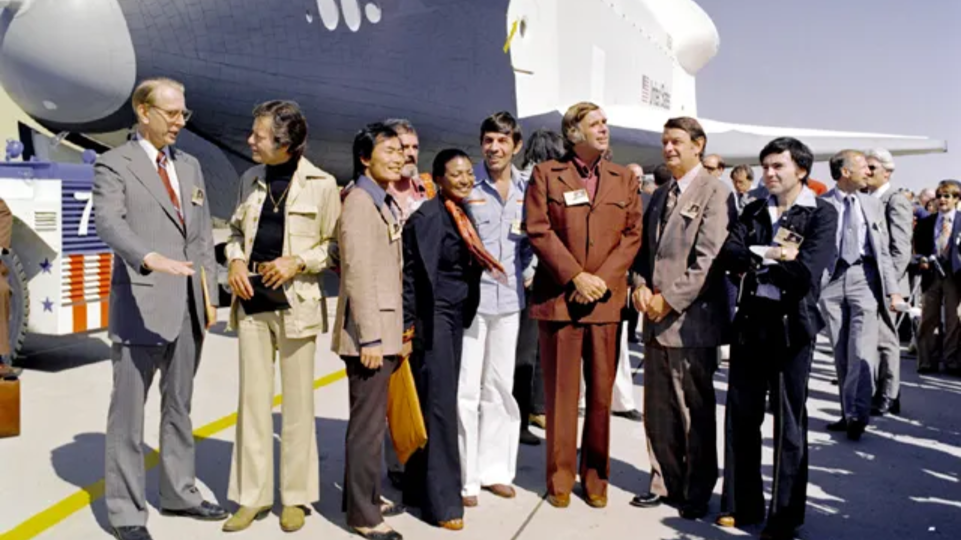 Star Trek actors welcomed the Space Shuttle Enterprise 50 years ago today photo of the day for Sept. 17, 2026 - Space
