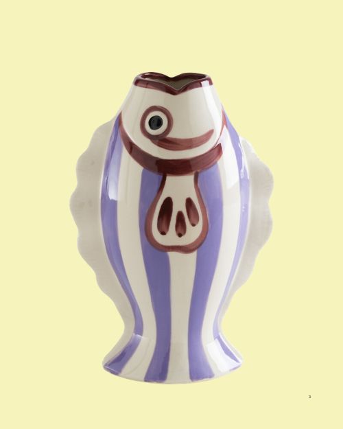 Fiska Fish-Shaped Ceramic Vase 
