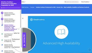 Cloud Academy interface 