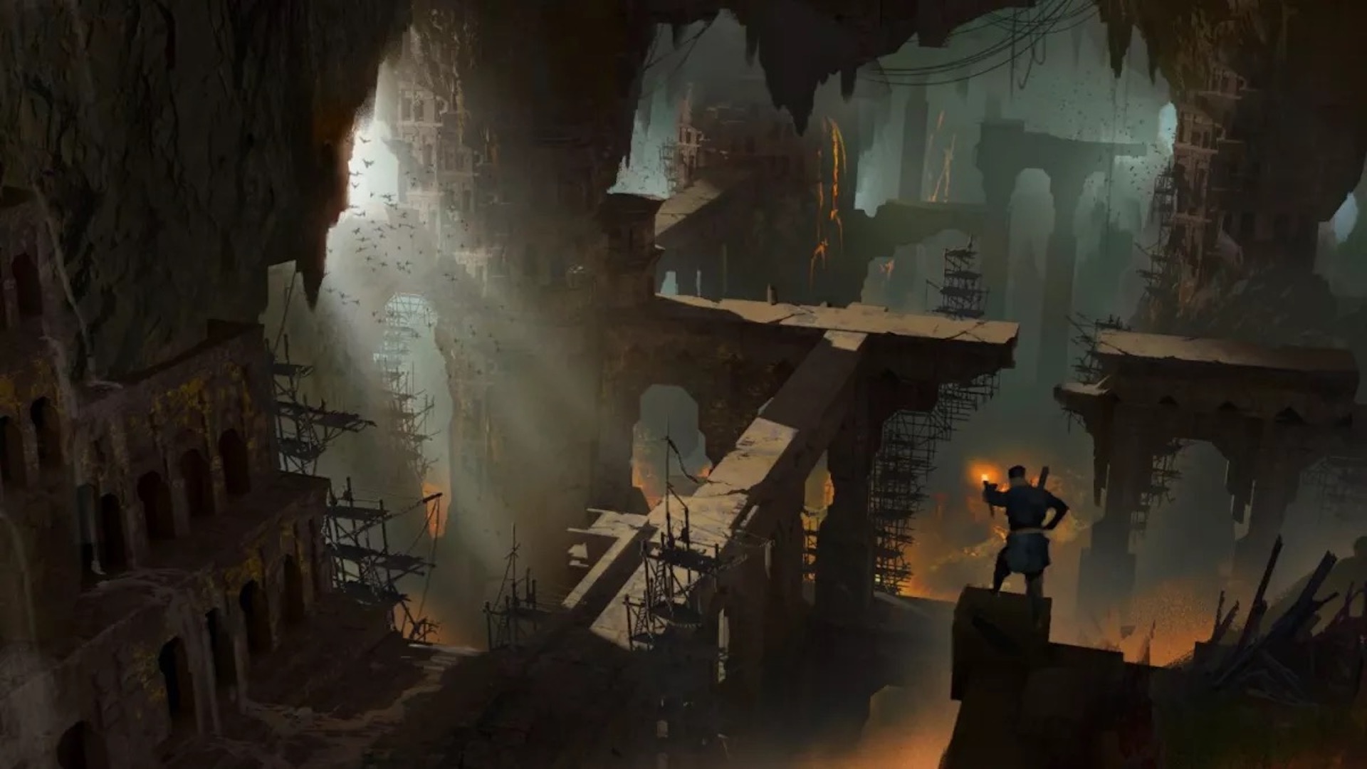 A dungeon cavern in Dragon Age 4