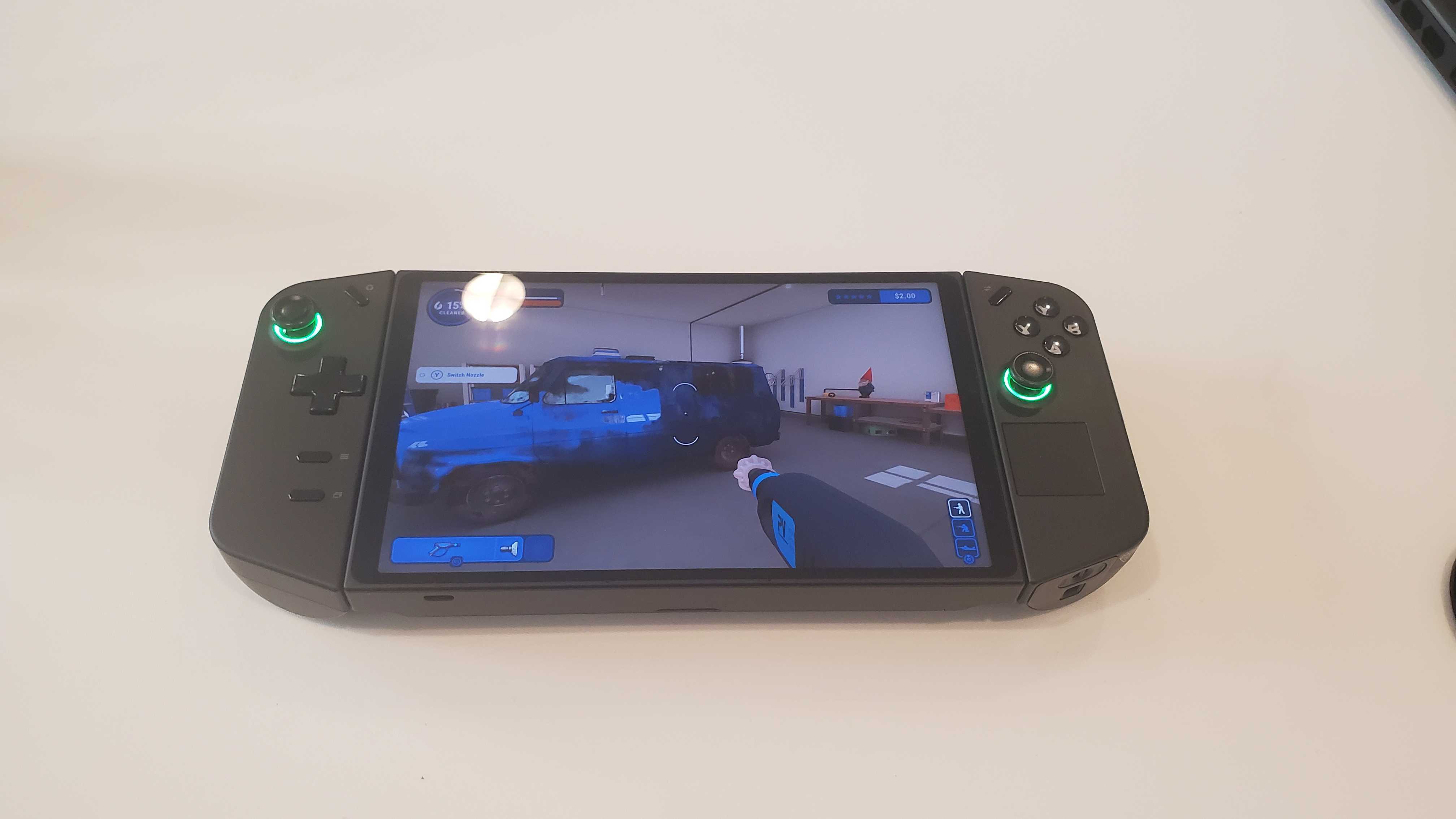 black gaming handheld