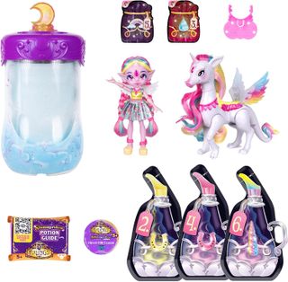 What you get in the box with the Magic Mixies Shimmerverse Pixlings doll and pet