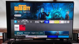 Amazon Fire TV Omni QLED home screen