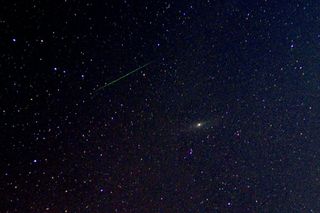 Photographer Abe Megahed caught this Perseid meteor over Madison, Wisconsin, August 13, 2011.