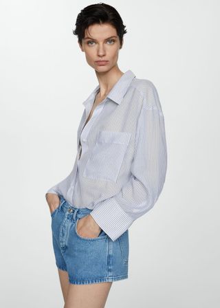 Pocket Striped Shirt - Women