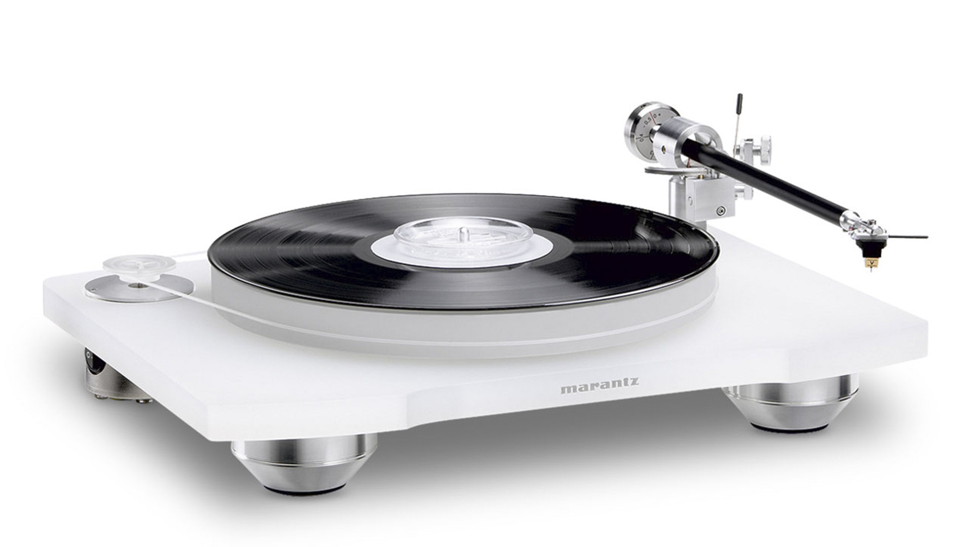 The Marantz TT-15S1 turntable in white