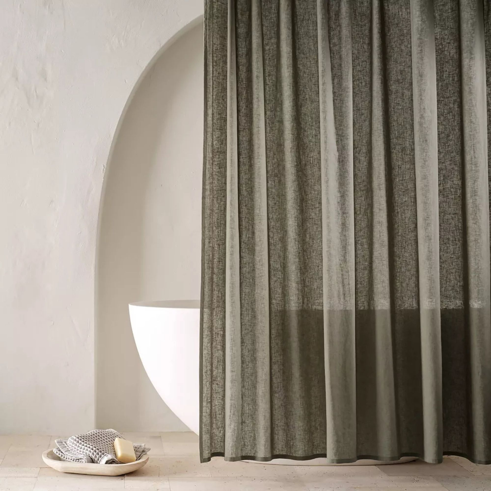 Linen Shower Curtain - Casaluna&amp;trade;