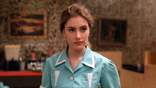Mädchen Amick as Shelly in the original Twin Peaks