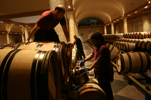Racking -- La Mission Haut Brion