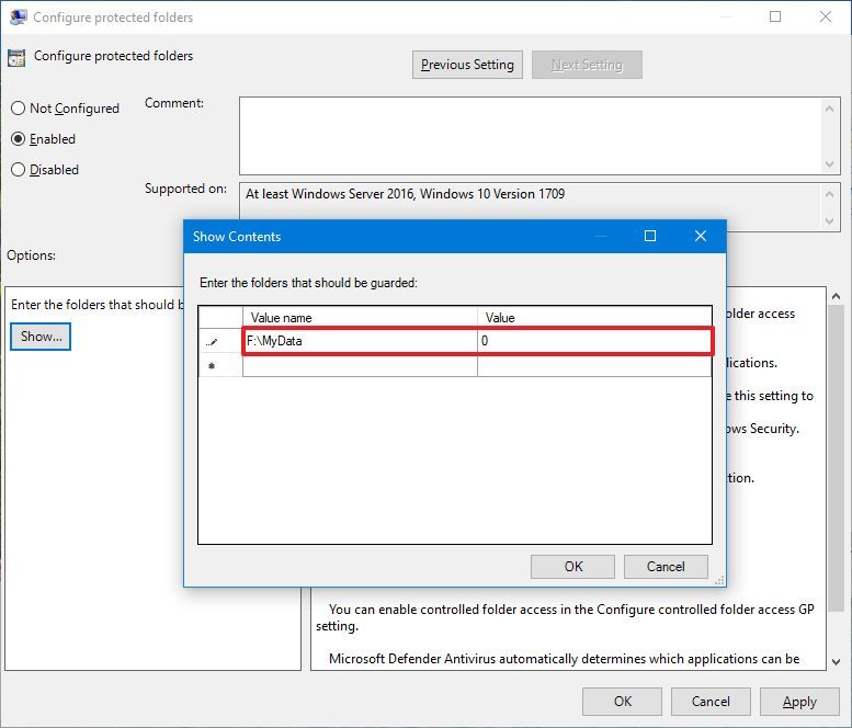 How to enable Controlled folder access to protect data from ransomware ...