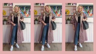 Antonia Kraskowski shows how to style a trench coat with jeans