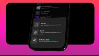 Spotify AI Playlist on a phone