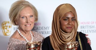 Mary Berry and Nadiya Hussain with their BAFTAs
