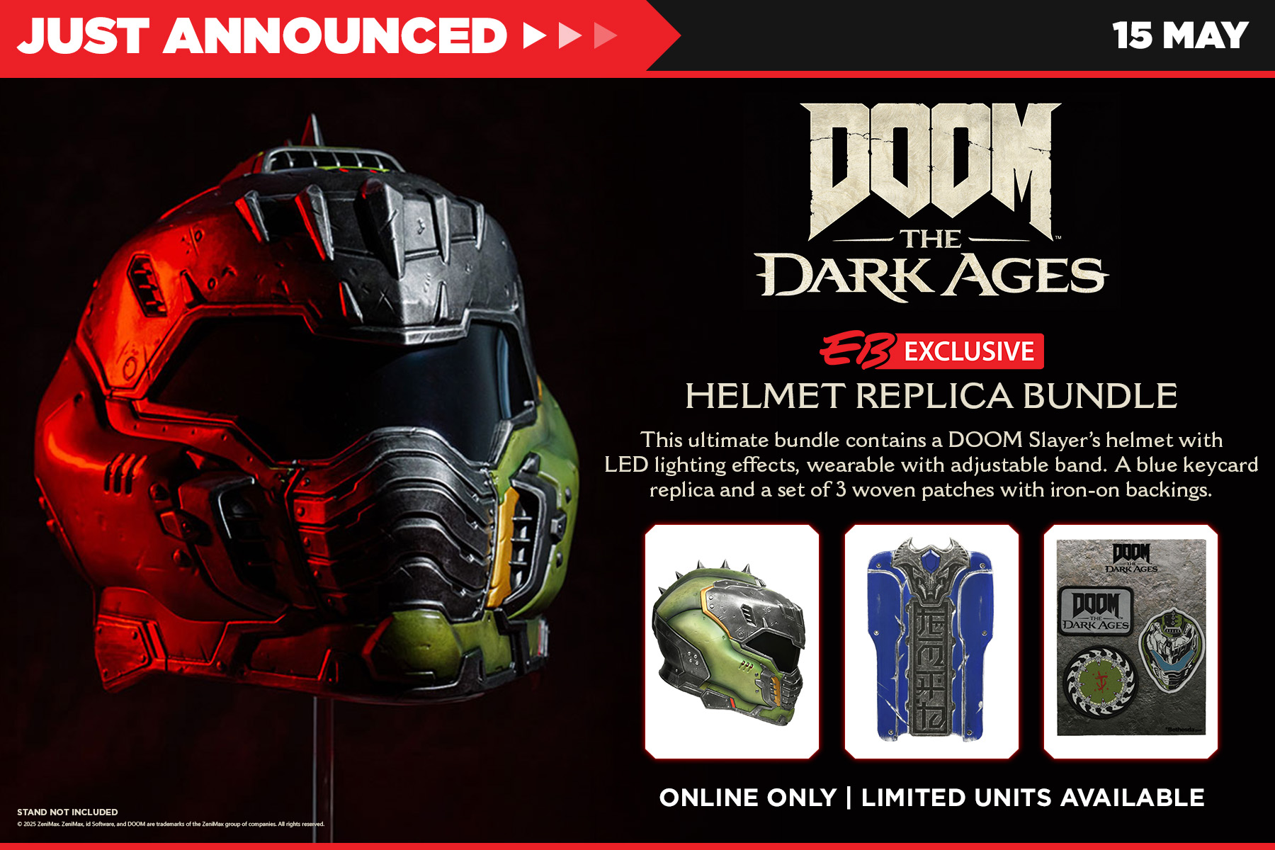 Doom The Dark Ages Limited Edition Wearable Helmet