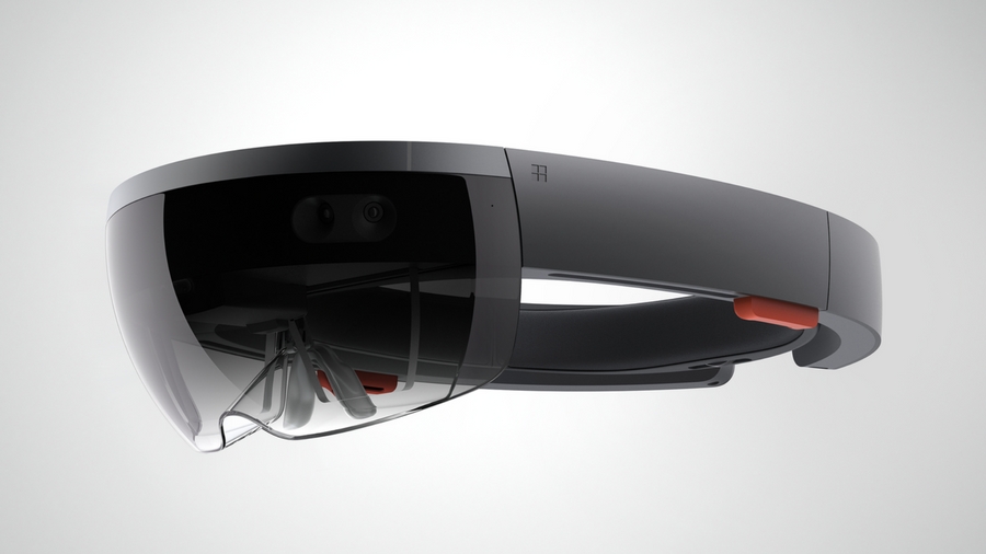 HoloLens headset from the side