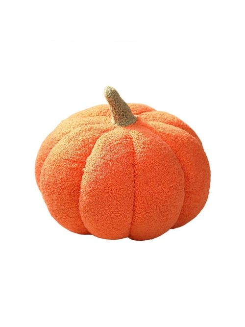 3D Plush Sherpa Stuffed Pumpkin Cushion