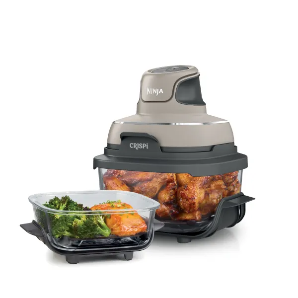 Ninja Crispi® 4-In-1 Portable Glass Air Fryer Cooking System Stone