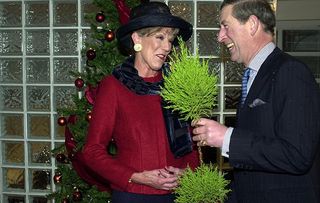 Prince Charles chats with Sue Nicholls, aka Audrey Roberts, in Coronation Street in 2000