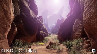 There's only one way to go at the start of Obduction.