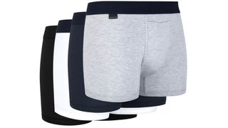 Grey Randies underwear on a white background